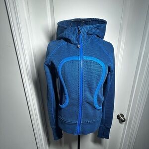Lululemon Double Diamond Baroque Blue Scuba Hoodie